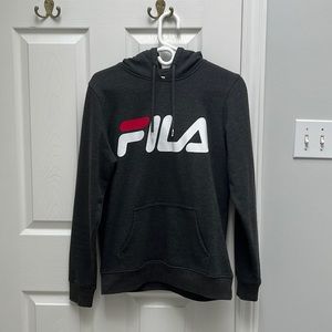 Fila, dark gray hoodie